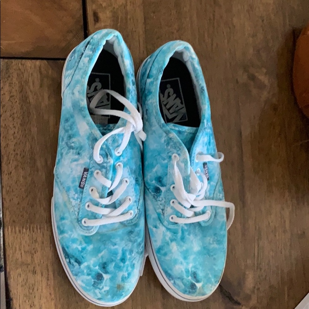 Tie dye blue vans